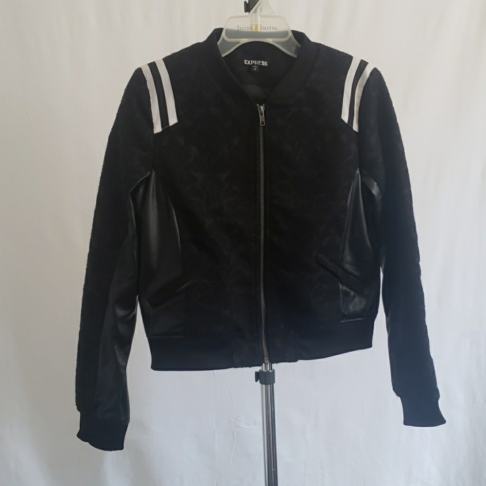 Express Varsity Jacket - Black
